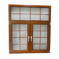 Ventana abatible de PVC en estilo de parrillas de ventana de EE. UU. Ventana abatible de PVC en estilo de parrillas de ventana japonesa